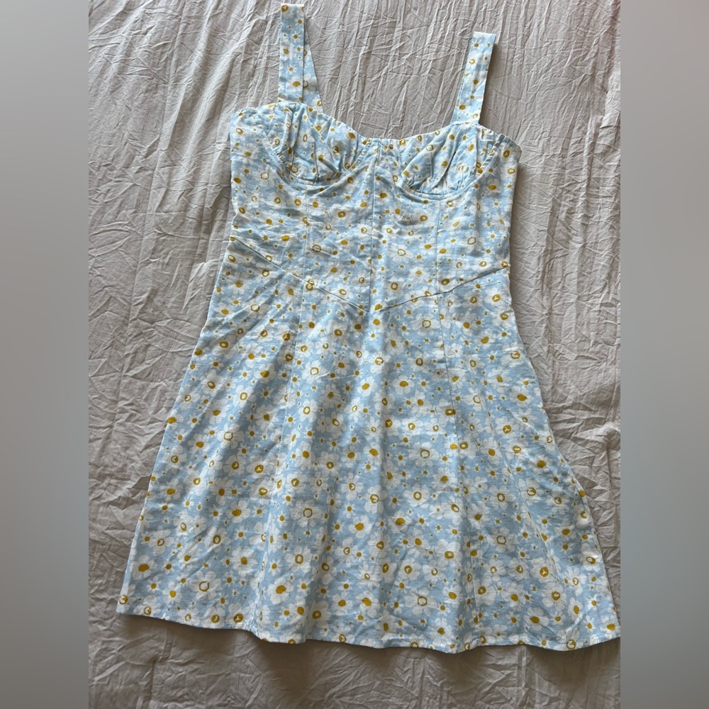 Princess Polly Blue Daisy Dress